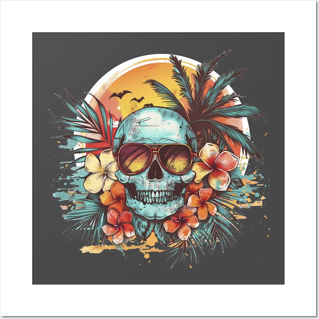 Summer Skull Vibes 03 Wall Art by NineBlack